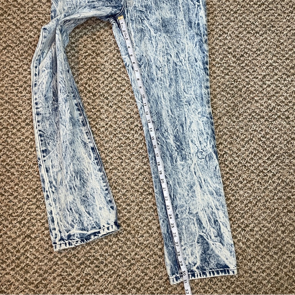 Nasty Gal Bleach Dyed Denim Boiler Suit - Blue - Picture 8 of 16